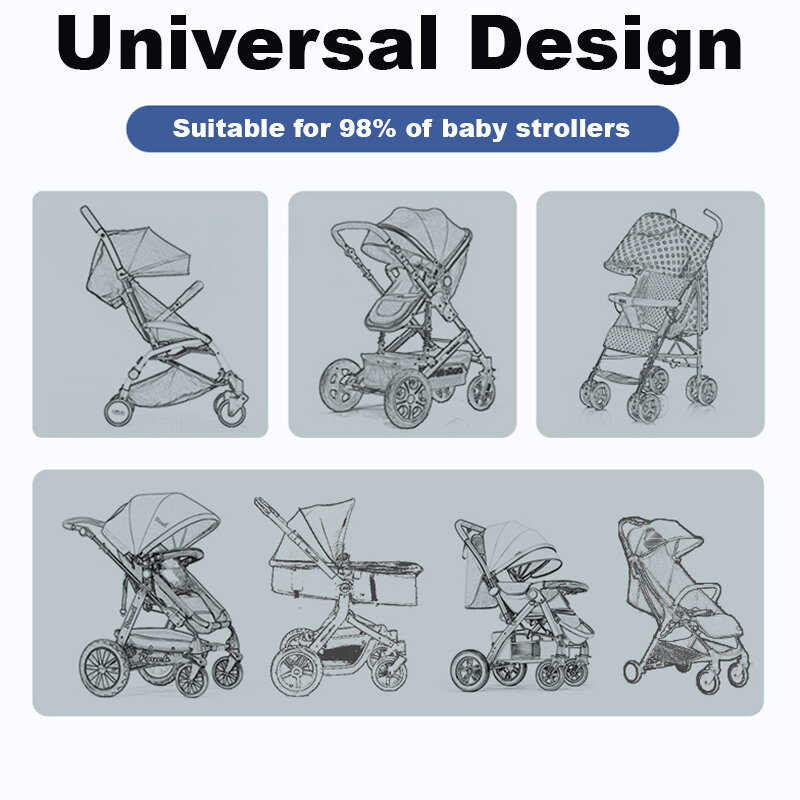 Akcesoria dla wózków dziecięcych moskitiera siatka siatkowa siatka owadowa bezpieczna ochrona niemowląt moskitiera 150cm letnia osłona wózka