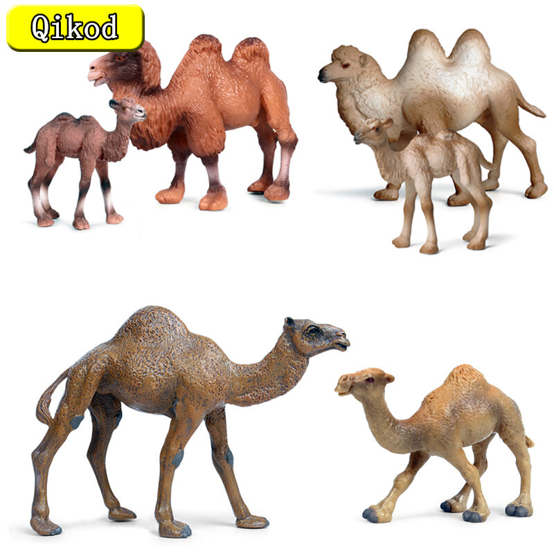 Nuova simulazione modello di animale selvatico Desert Camel PVC bambola mobile cognizione per bambini istruzione giocattolo per bambini regalo