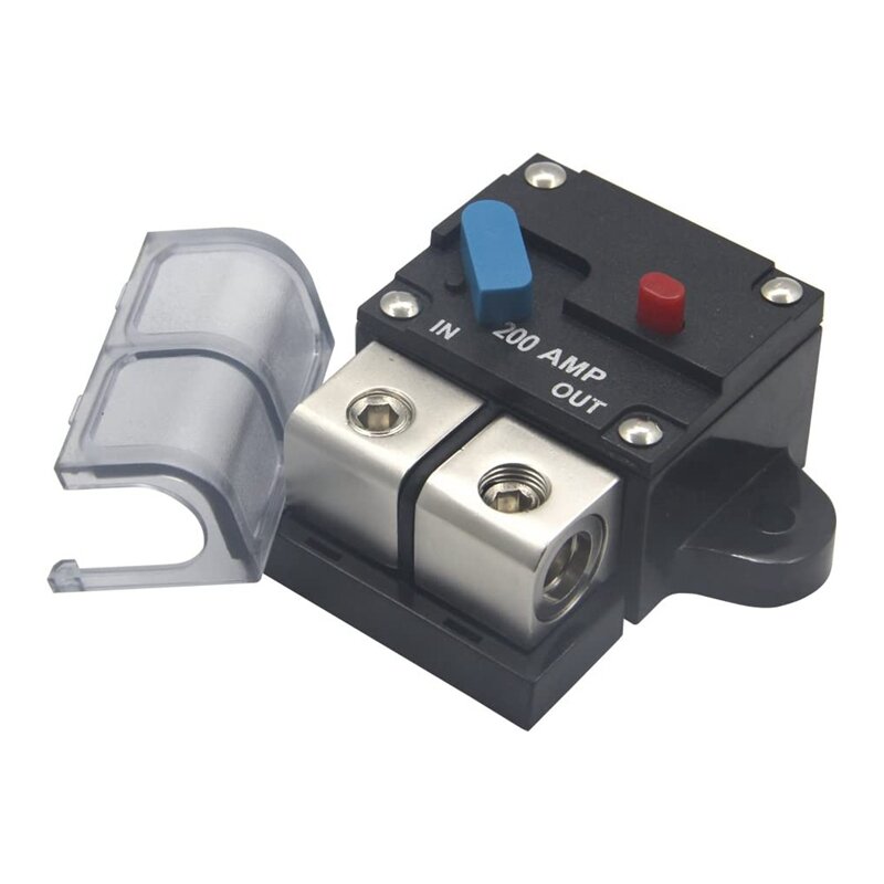 12-24 Volt DC 200A Circuit Breaker Trolling-Motor Auto Auto Marine Stereo Audio Inline-Sicherung Halter Inverter