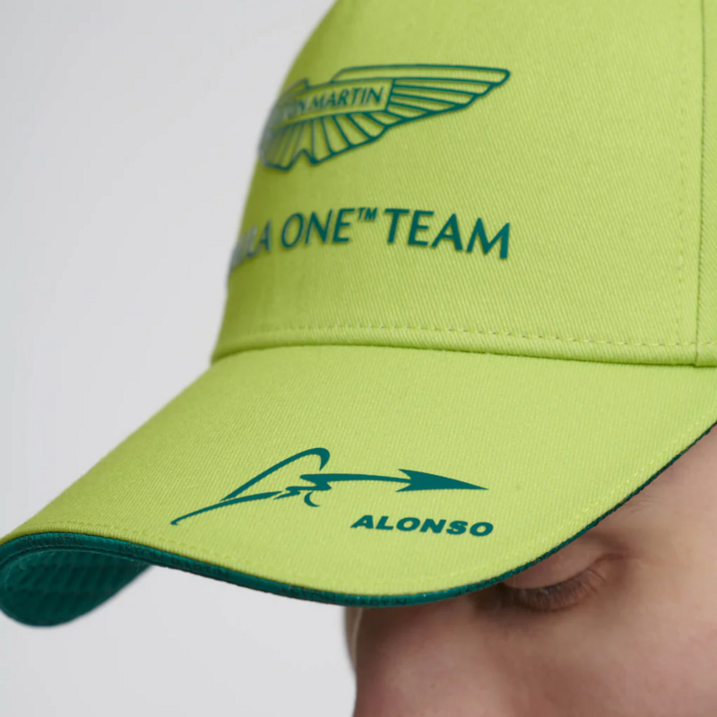 2023สำหรับเพื่อนแฟชั่นตกแต่งหล่อหมวก Aston Martin F1ทีม Alonso หลายสีเบสบอลหมวกหมวก