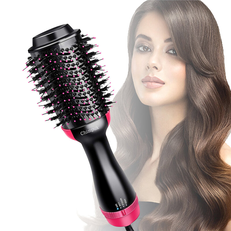 Multifuncional cabelo secador e volumizador para mulheres, escova de ar quente, um passo elétrico secador, alisador de cabelo, modelador, modelador