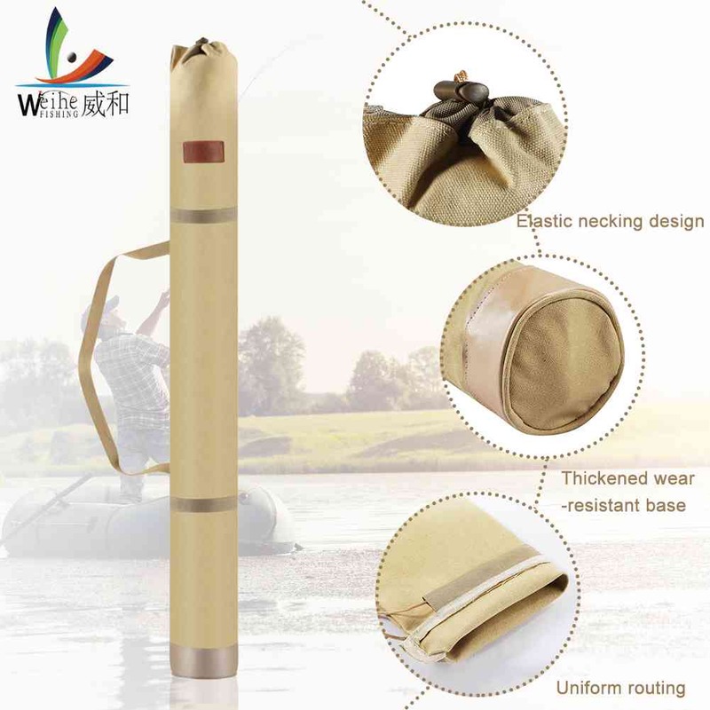 다기능 낚시 우산 가방 대용량 낚시 장비 태클 캐리어, 두꺼운 캔버스 낚시꾼을 위한 내마모성