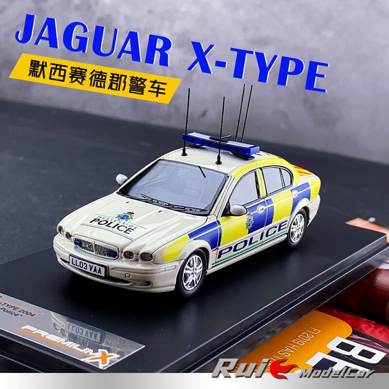 Modèle de voiture de Police, 1:43 Premium X Jaguar x-type 2004 mereyside