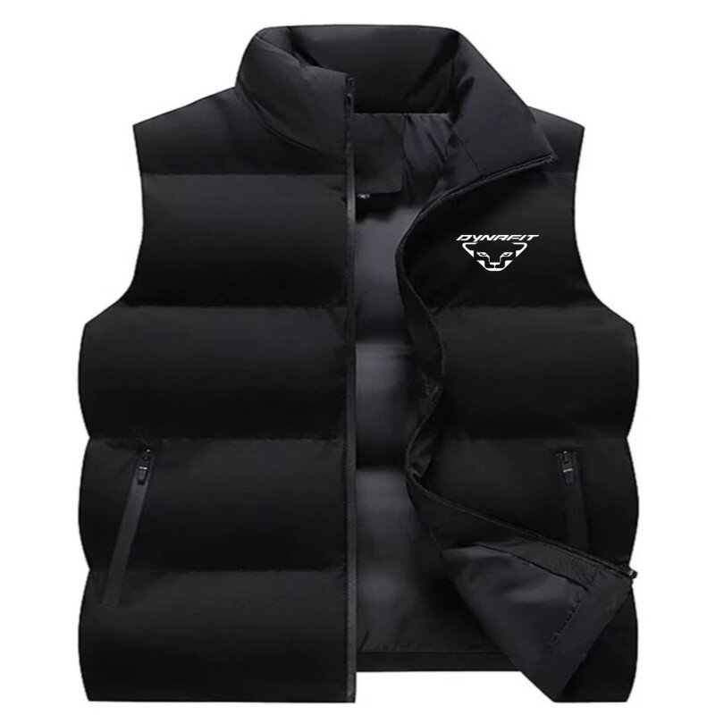 New DYNRFIT men's sleeveless vest coat winter fashion men's cotton coat vest coat men's stand collar warm vest suit 5XL