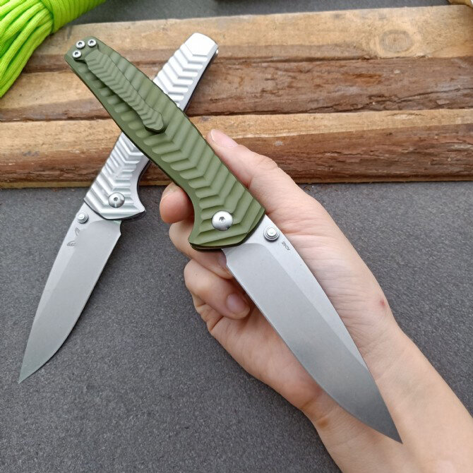 Mango de aluminio D2 Blade Outdoor BM 781, cuchillo plegable táctico para acampar, cuchillos de bolsillo de seguridad de defensa personal, herramienta EDC