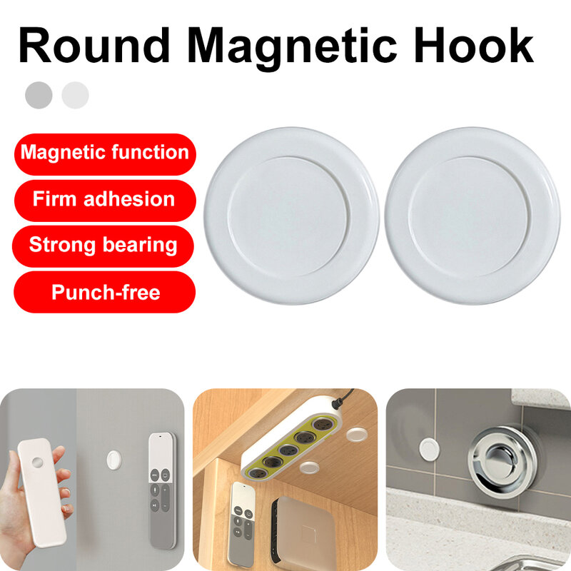 Multi-Functie Wandmontage Magnetische Haak Abs Opslag Houder Haak Voor Airconditioner Tv Afstandsbediening Home Organisatie