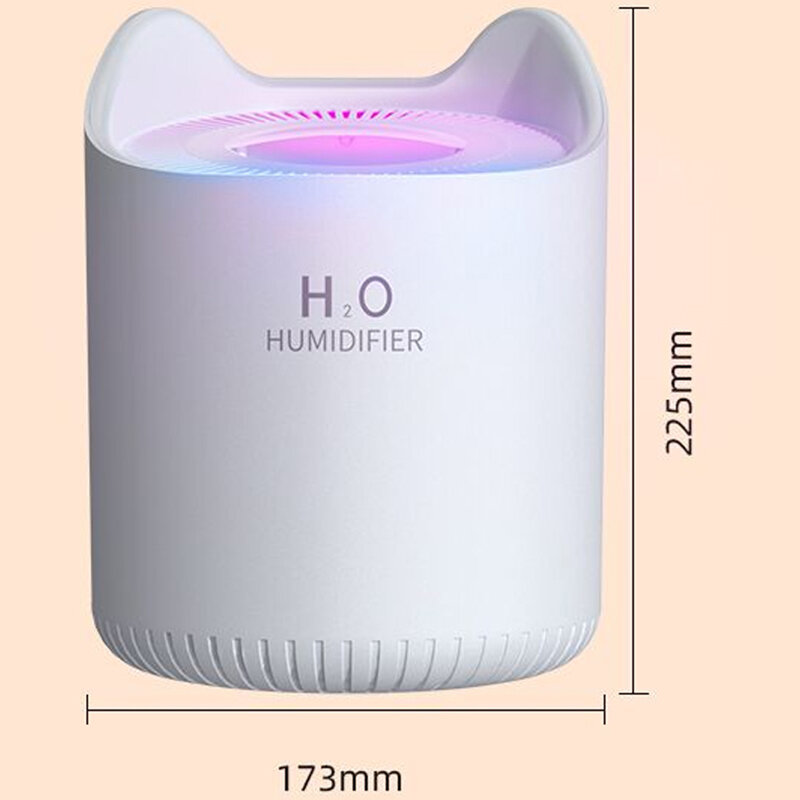 Nowy nawilżacz z podwójną dyszą 4,5l Mist Maker emitowany dyfuzor olejku aromaterapeutycznego z oświetleniem LED domowe nawilżacze powietrza