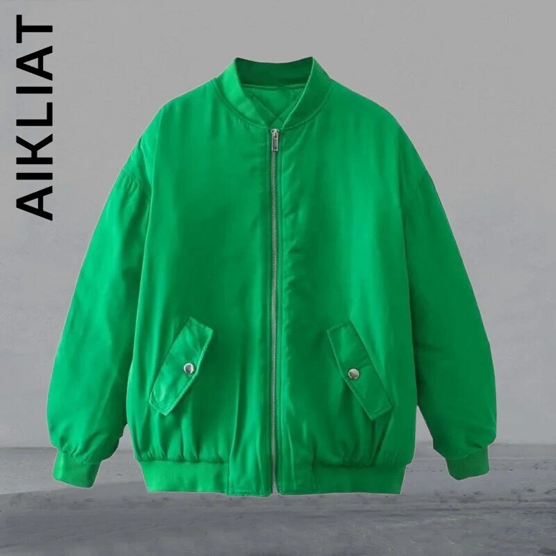 Aikliat-클래식 베이직 오버 코트 파카 탑 자켓 여성용, 우아한, 세련된 코튼, 느슨한, 패션, 따뜻한, 겨울