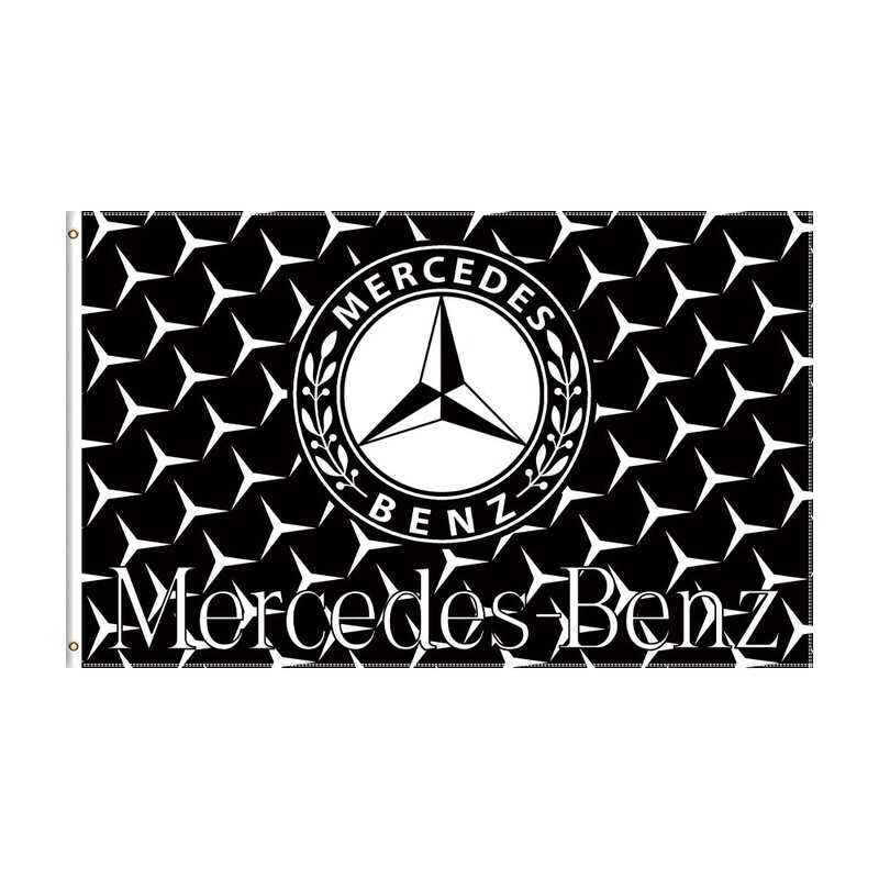 Mercedes-benz – bannière de course imprimée numérique en Polyester, 3x5 pieds, drapeau AMG, pour Club de voiture