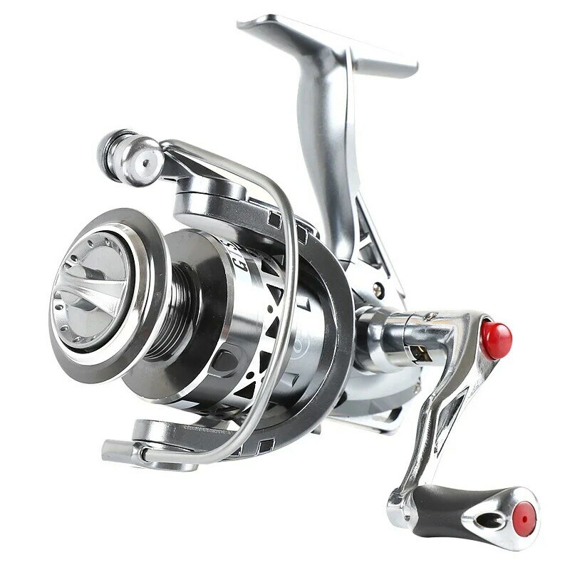 Hot sales Fishing Reel Spinning 2000-6000 Series Metal Spool Spinning Wheel for Fresh Water Sea Fishing Carp Fishing