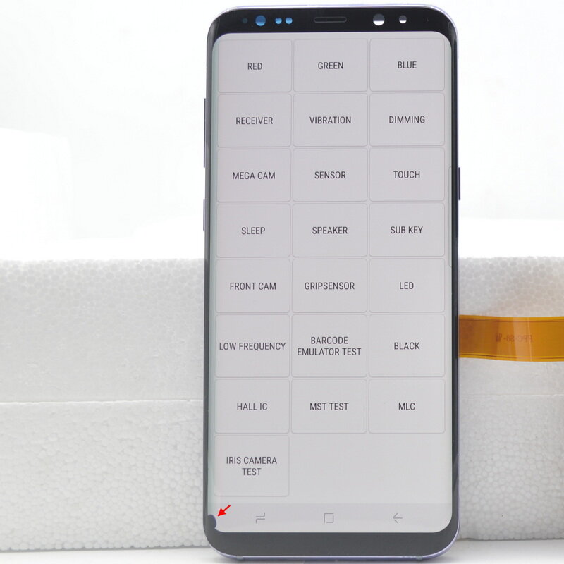 LCD AMOLED 100% Asli untuk SAMSUNG Galaxy S8 Plus G955 G955F Tampilan S8 + LCD Layar Sentuh Pengganti Digitizer dengan Dots