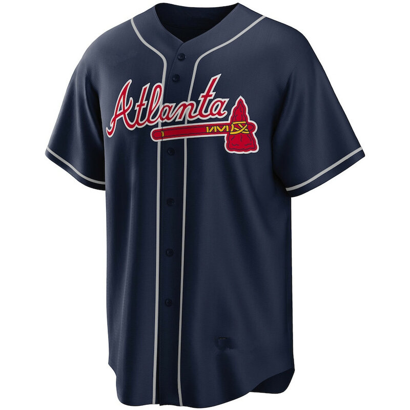 Najwyższa jakość Atlanta Braves nowych mężczyzna kobiet młodzieży dzieci koszulka baseballowa Ronald Acuna Jr. Dansby Swanson szyte T Shirt