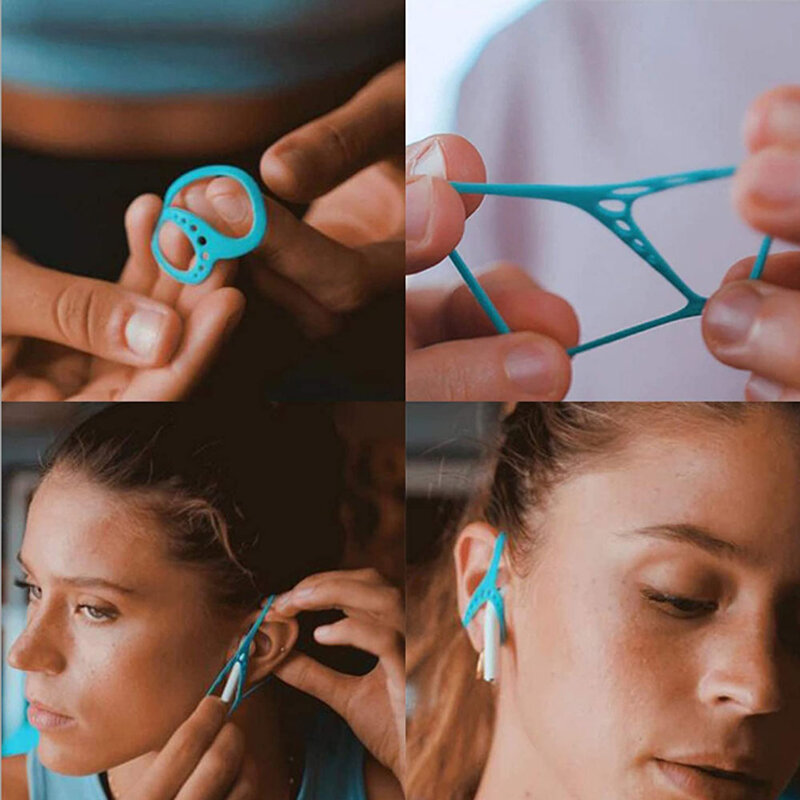 Keepods silikonowe zatyczki do uszu Bluetooth stała osłona ochronna do ćwiczeń i Fitness antypoślizgowa osłona ochronna na słuchawki