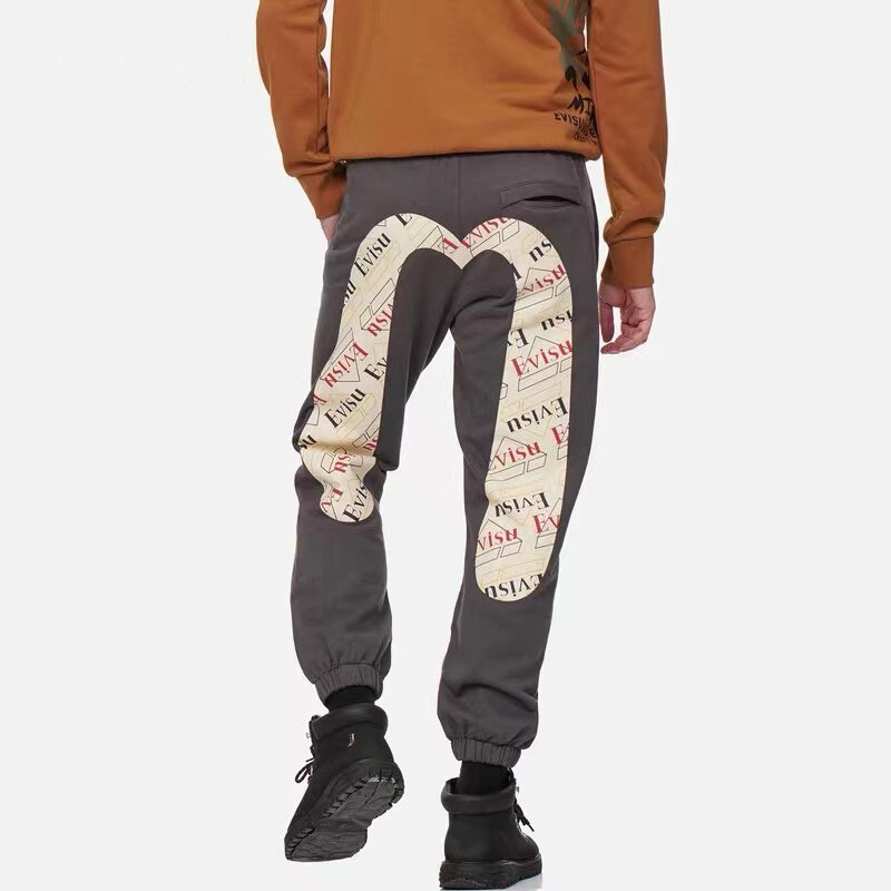 Pantalon Long décontracté pour hommes, survêtement imprimé M, en coton, pour sport, rétro, Style japonais, nouvelle collection automne hiver 2022