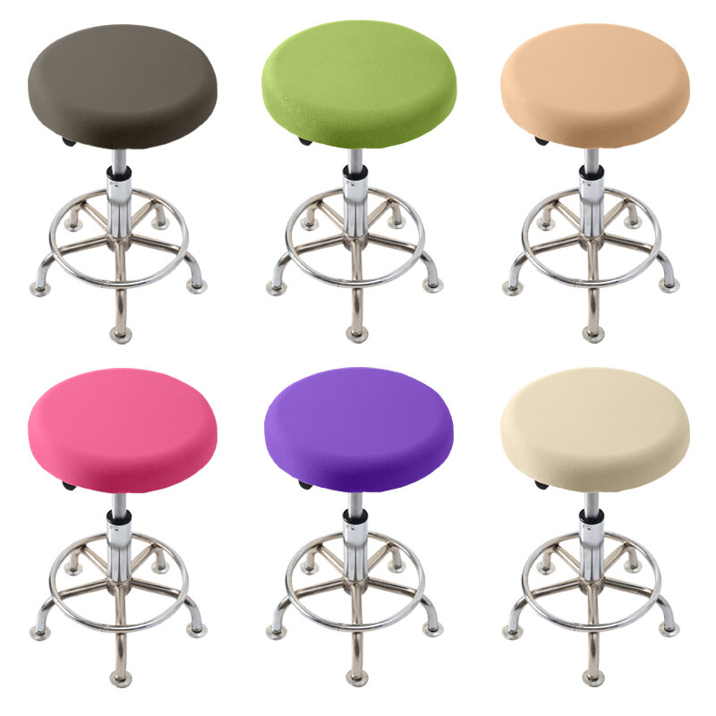Elastic Bar Stool Covers Round Chair Cover Anti-Dirty Seat Covers Barstool Stretch Chair Slipcover Protector Funda Para Silla