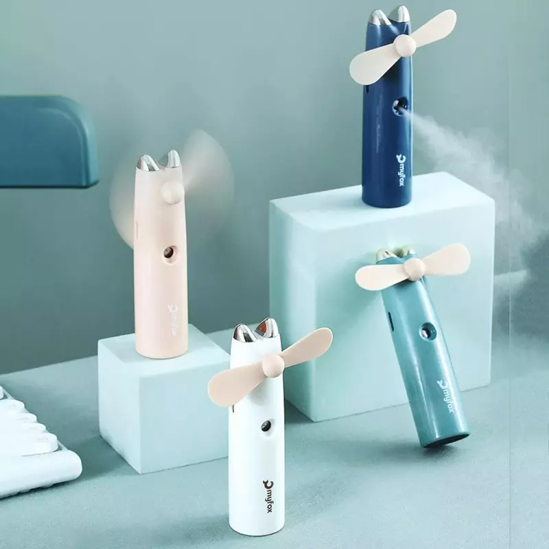 Kleine Fan Hygrometer Handheld Fan Kreative Student Schlafsaal Desktop Mini Wasser Spray Fan Für Befeuchtung