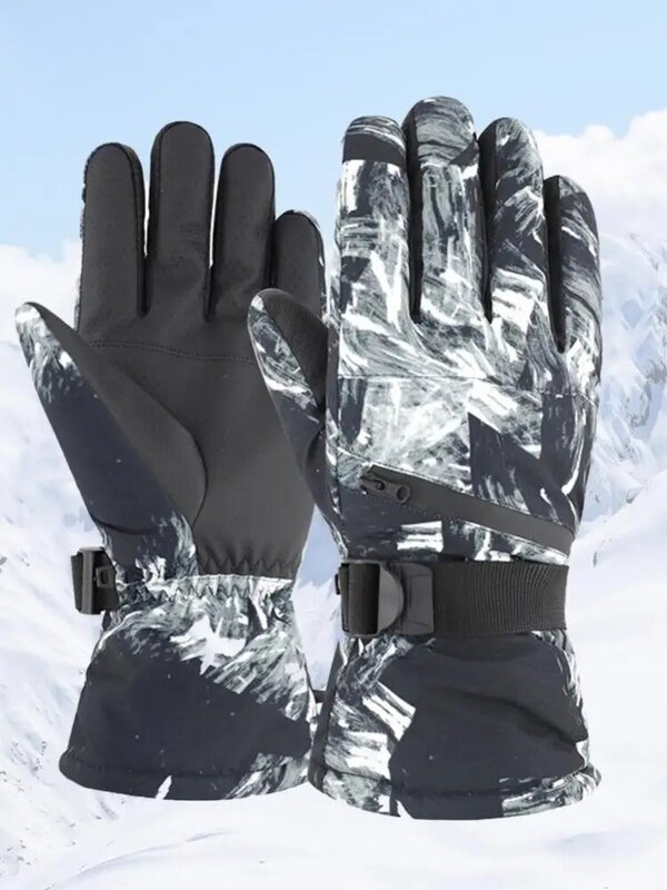 2021 Winter Men'S And Women'S Outdoor Ski Hiking Motorcycle Running Riding Warm Thick Fleece New Gloves