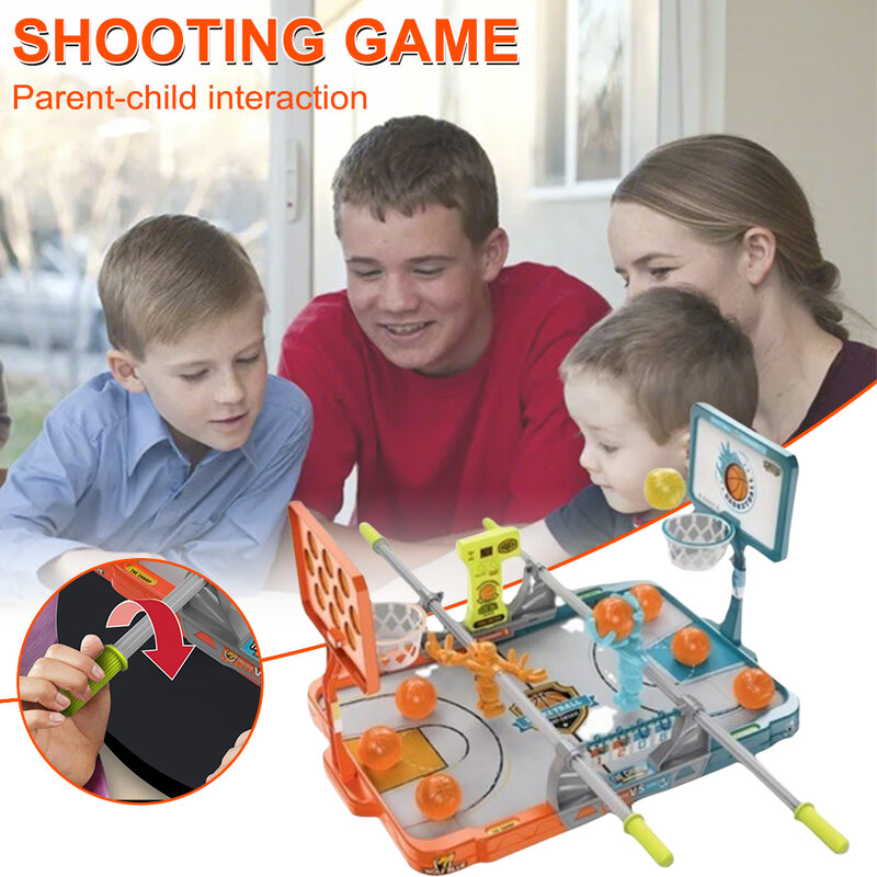 Juegos de mesa de baloncesto para niños, Mini canasta de dedo, fiesta de batalla interactiva Montessori, juguete educativo inquieto