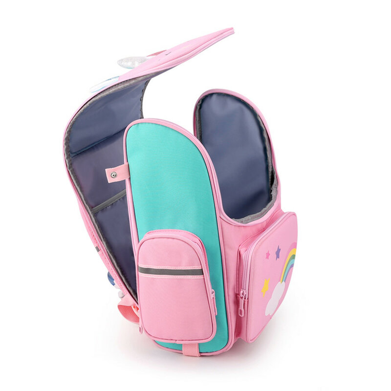Детские школьные портфели с мультипликационным 3D рисунком единорога, милый детский школьный ранец для девочек, легкие водонепроницаемые б...
