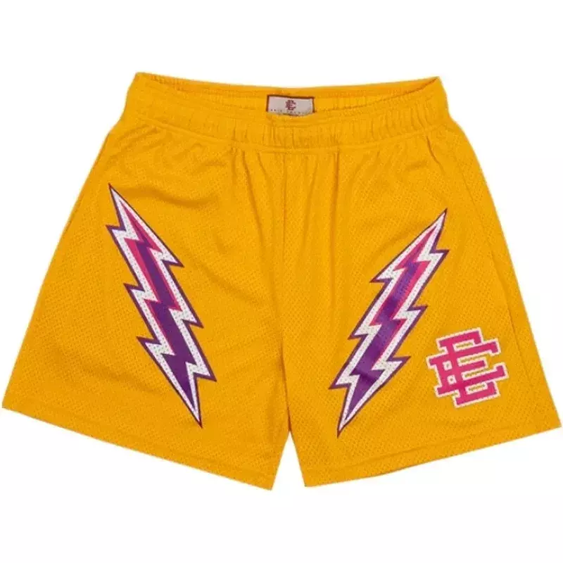 Шорты мужские короткие с изображением Нью-Йорка, 2022, Пляжные штаны, спортивные сетчатые дышащие мужские шорты