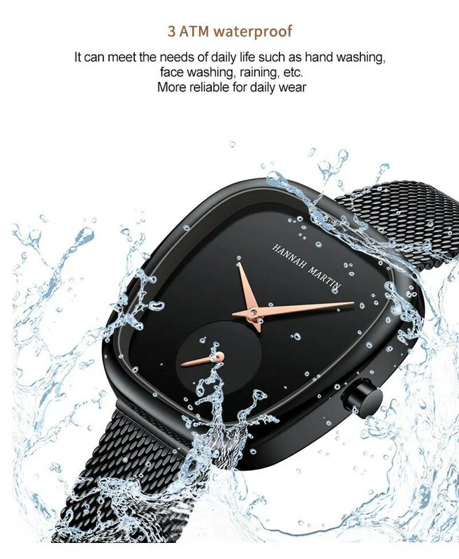 Tonneau jam tangan wanita Quartz elegan sederhana, jam tangan gelang kasual modis desain baru 2023