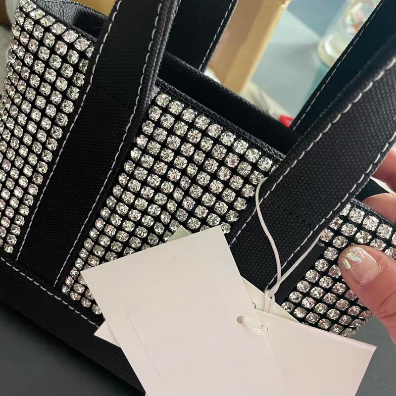 Moda diamenty damska torba 2022 Trend kryształy luksusowy projektant torebka dla kobiet torba na ramię Crossbody kopertówka Tote Bag