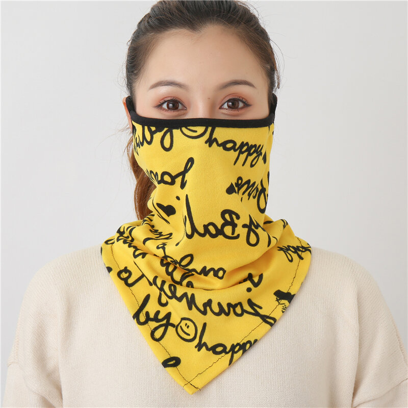 2022 New Women Winter Scarves Cotton Feeling Mask Man Neck Scarf Rings Headband Soft Warm Face Scarfs Masks