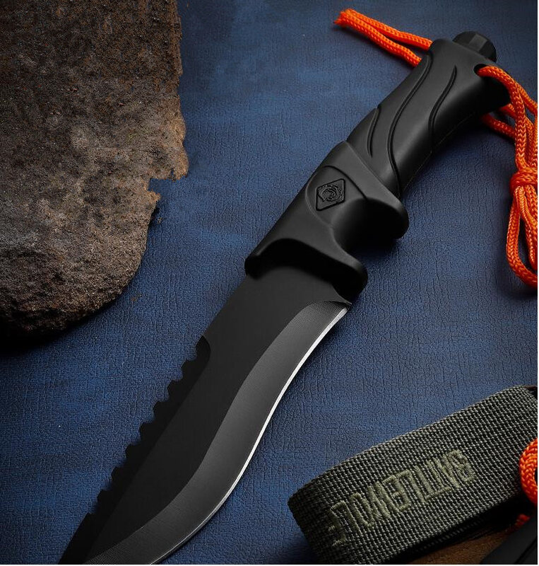 Lâmina fixa faca militar tático faca reta sobrevivência faca de acampamento edc bolso faca de pesca faca portátil