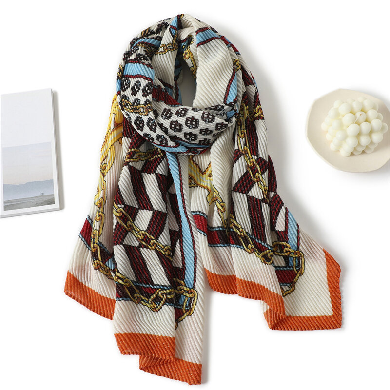 Foulard de luxe en coton pour femmes, châle enveloppant, Hijab, Bufanda, bandeau, silencieux, Turban, couverture chaude, 2021