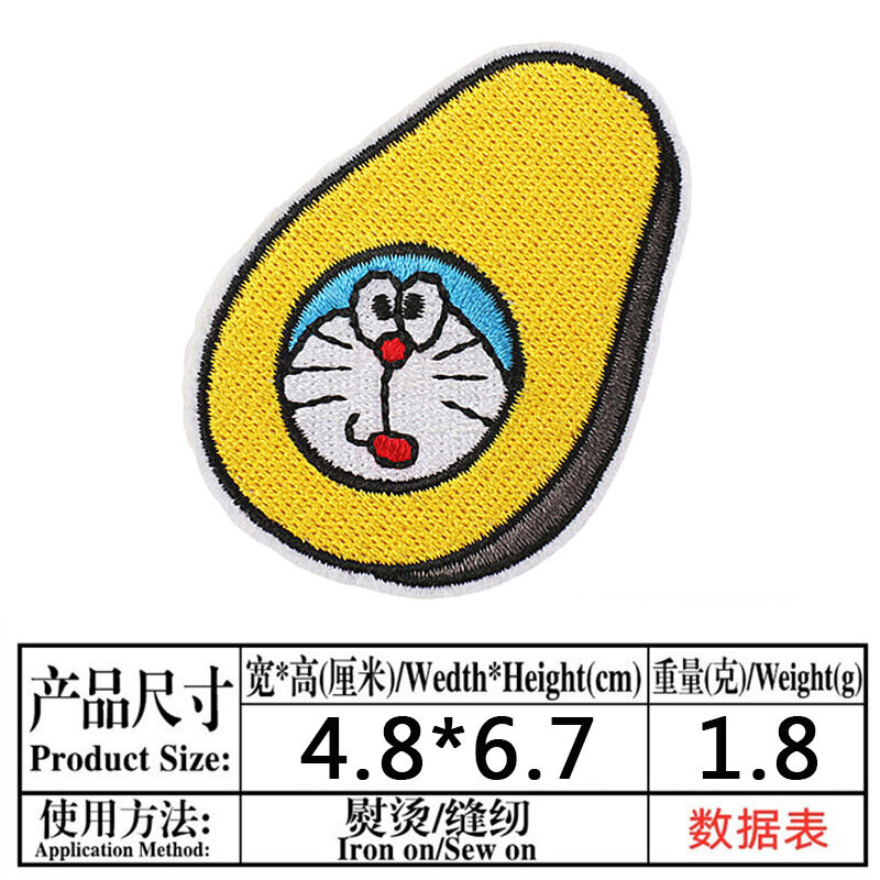 8ชิ้น/ล็อตการ์ตูนแพทช์ผลไม้ Doraemon Movie ดาว Patch เหล็กบนแพทช์สำหรับบนเสื้อผ้าเด็กเสื้อผ้า Diy รีดผ้า ...