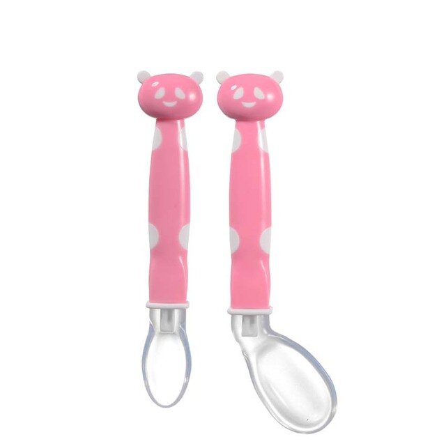 Baby Soft Silicone Spoon Candy Color Temperature Sensing Spoon Children Food Baby Feeding Tools Baby Spoon
