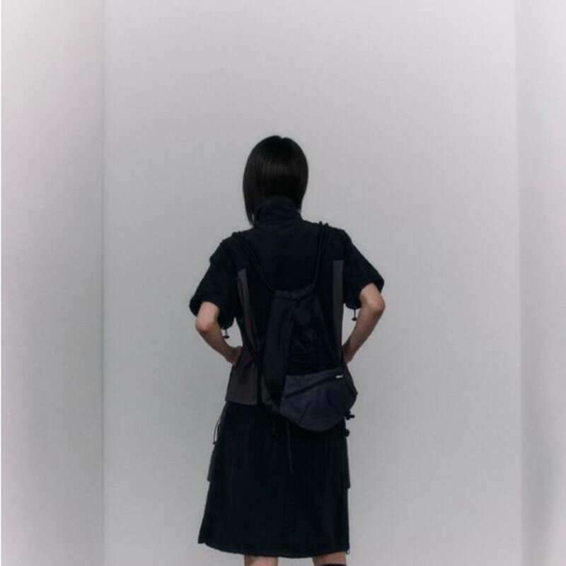 Mochilas deportivas Unisex, mochilas de moda coreana para mujeres o hombres, bolsos de mano casuales de alta capacidad, mochila con cordón