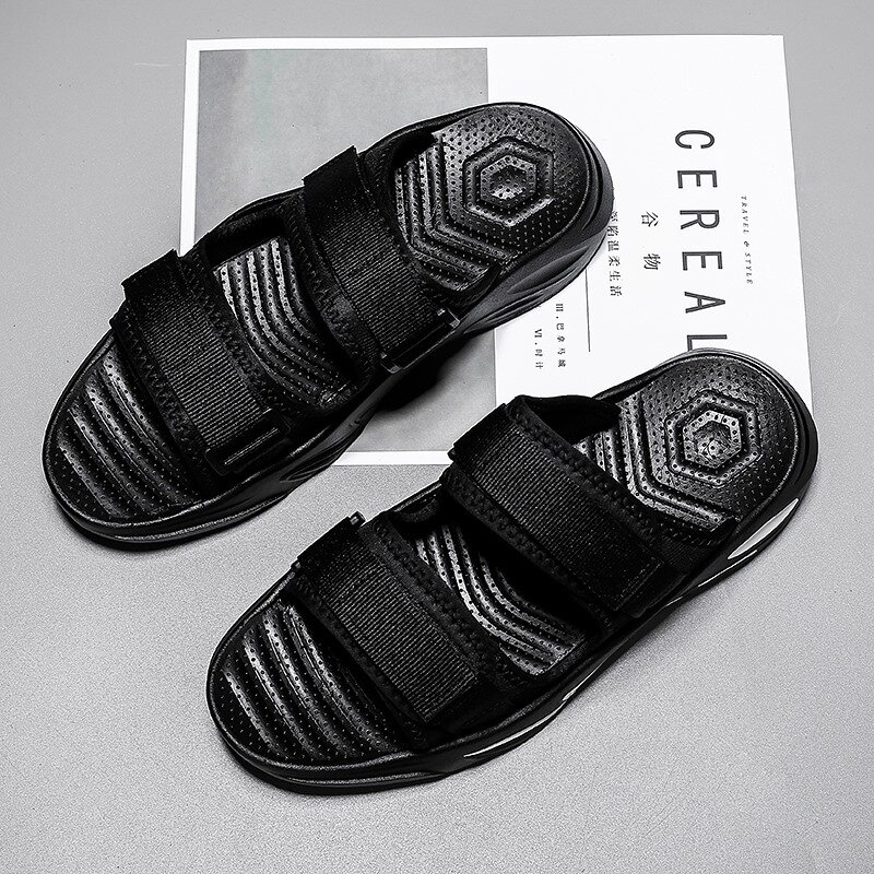 Designer Men Slippers New Canvas Flip Flops Summer Fashion Beach Casual Sandals Outdoor Home Bathroom Rubber Sole Platform Shoes