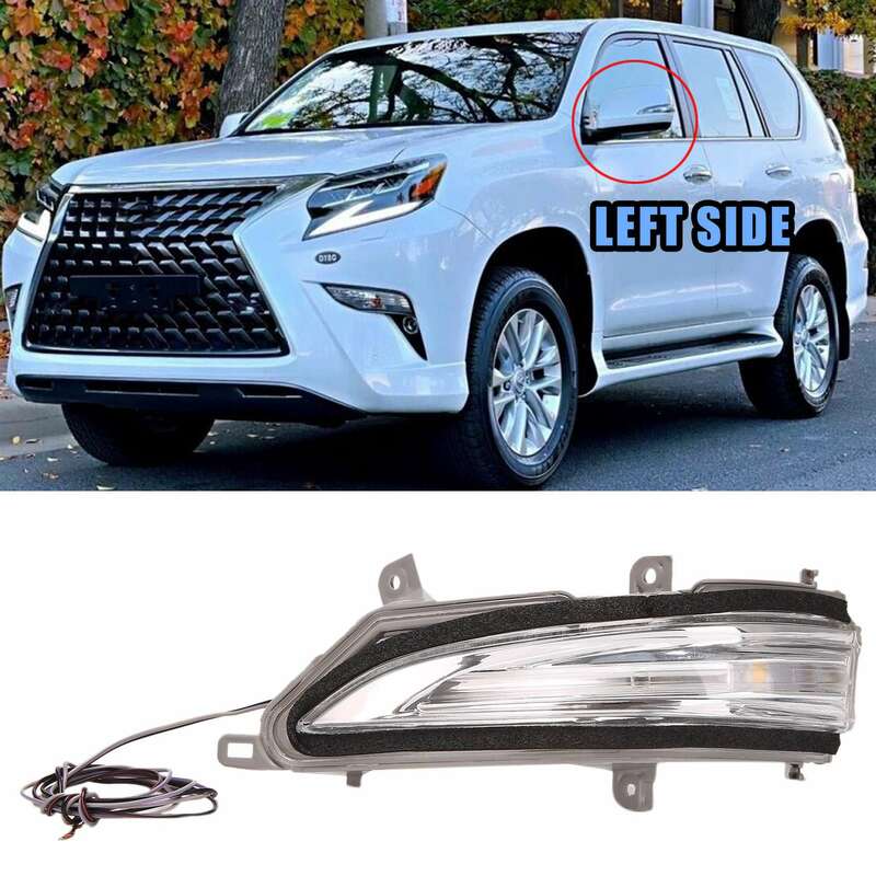 Автомобильный светодиодный левый боковой фонарь для зеркала заднего вида, указатель поворота, световой индикатор, фонасветильник для Lexus ...