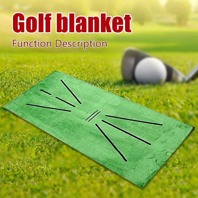 Tapis de Swing de Golf Portable, plaque de Direction de frappe, Trace de pratique de Golf en intérieur, marqueur de balle de Golf