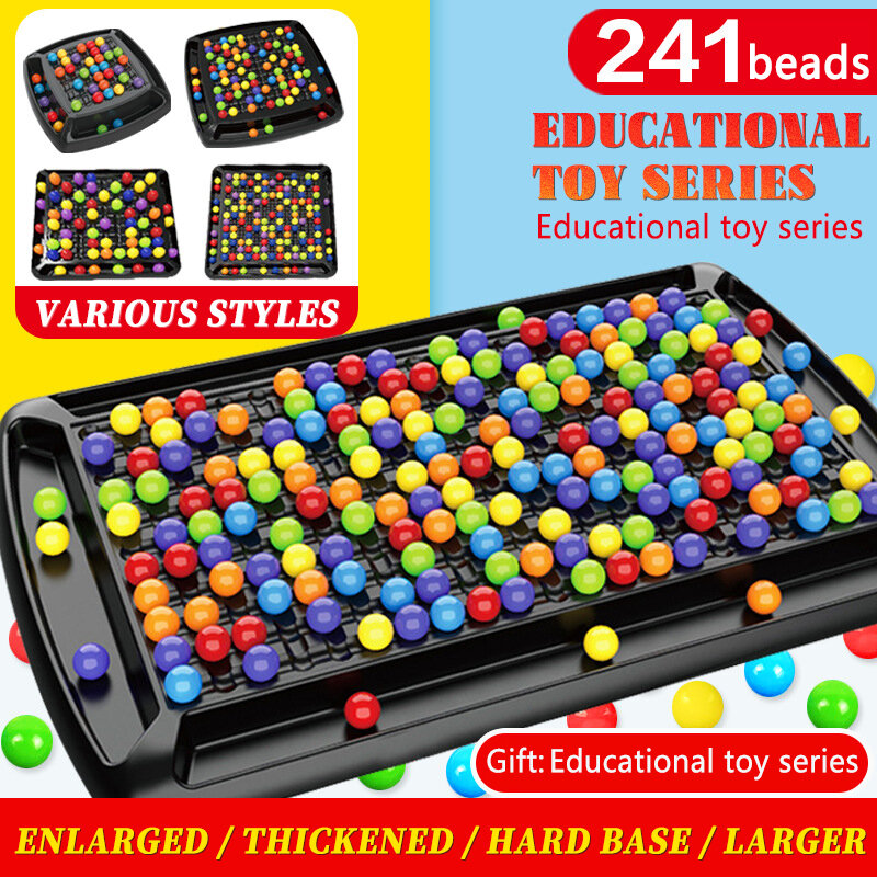 Montessori Rainbow Ball Gobble Elimination Board Collecto Balls Game Chess Antistress Magic Chess Interactive Toys For Kids Gfit
