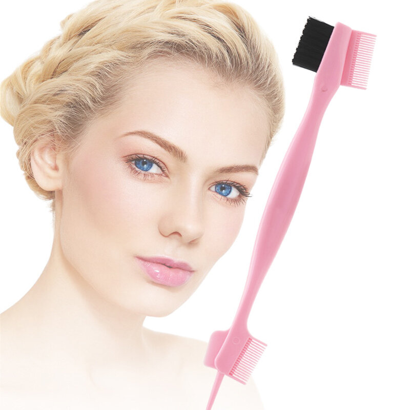Beauty Makeup Brush Multi-Functional Three-Headed Makeup Brush Multicolor Toothbrush Type Eyebrow Brush Hairdressing Makeup Tool