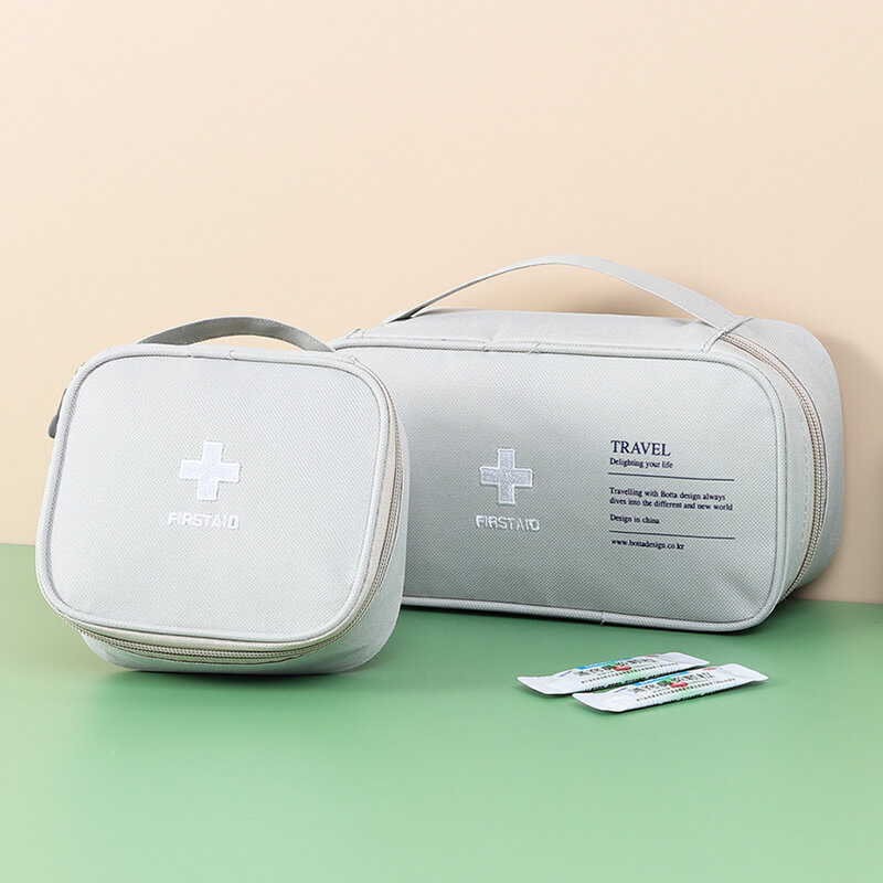 Kubus Pengemasan Perjalanan Obat-obatan Yang Nyaman Perlengkapan Luar Ruangan Tas Paket Kapas Band-Aid Kit Pertolongan Pertama Grosir Jumlah Besar