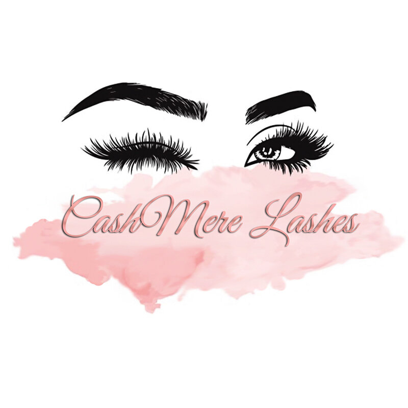Portrait Makeup Eyelashes logo Cosmetics beauty brushes Mink Lashes transparent stickers custom business brand your logo design