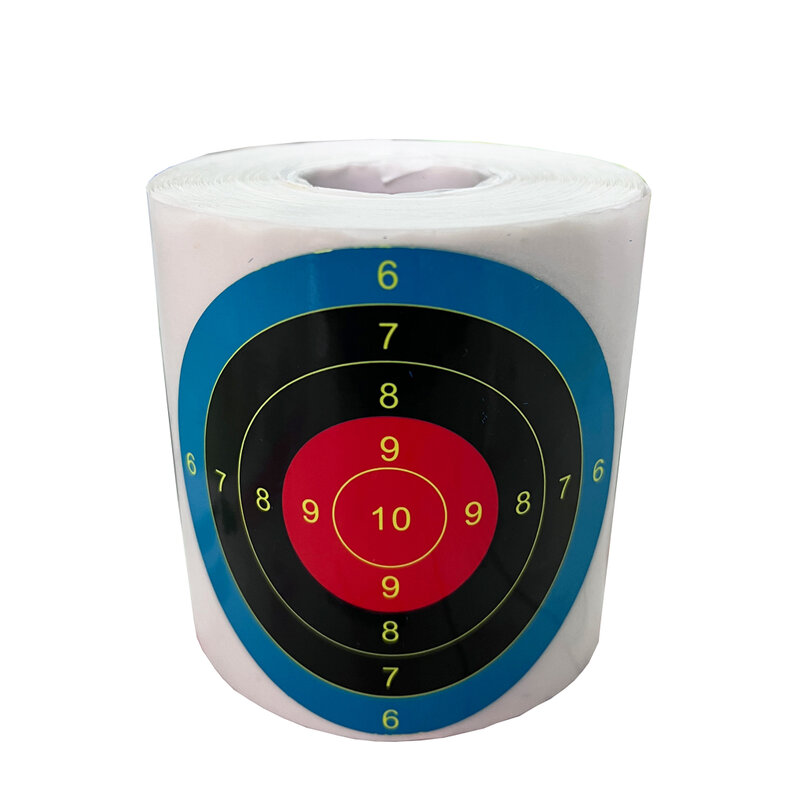 Objetivo de salpicaduras de 3 "X 250 piezas con pegatinas de objetivo de tiro de punto floreciente amarillo afilado