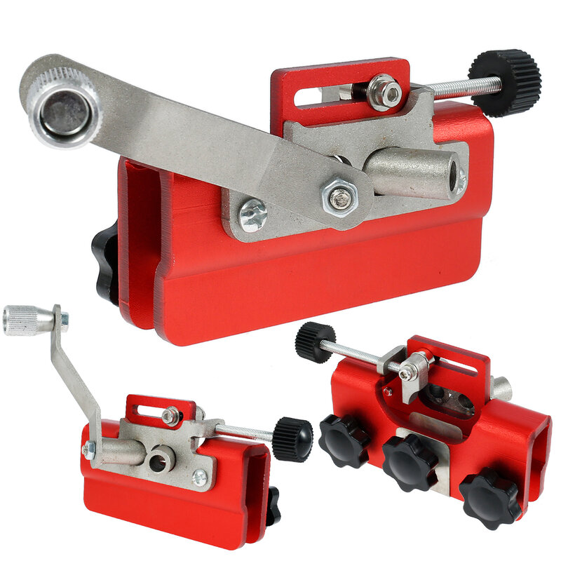 Apontador de motosserra portátil jig manual corrente ferramentas de moagem com cabeças de afiação para todos os tipos serras e serras elétricas