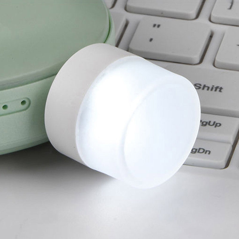 7 Colors USB Plug Lamp 10Pcs Computer Mobile Power Charging USB Small Book Lamps Eye Protection Reading Light Desk Lighting