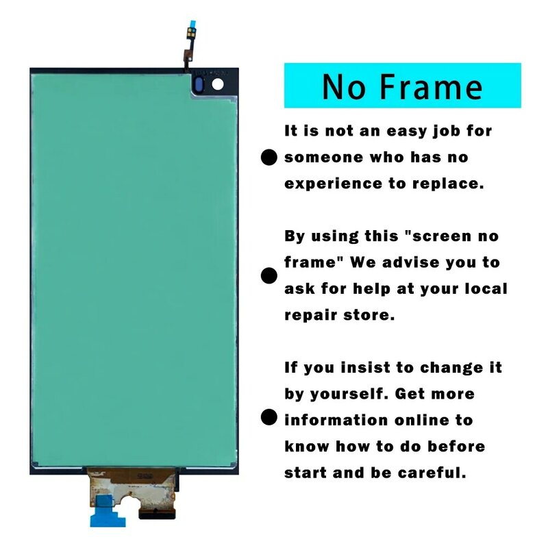 Kmxbe 5.7" Original LCD For LG V20 H990 H910 H918 US996 VS995 LS997 Display Touch Screen Digitizer Assembly With Frame For F800