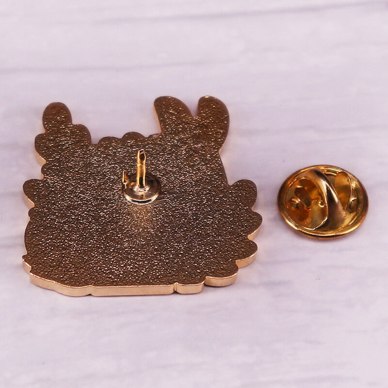 A0799 coelho esmalte pino bonito coelho broches de metal emblemas kawaii jóias presente para meninas