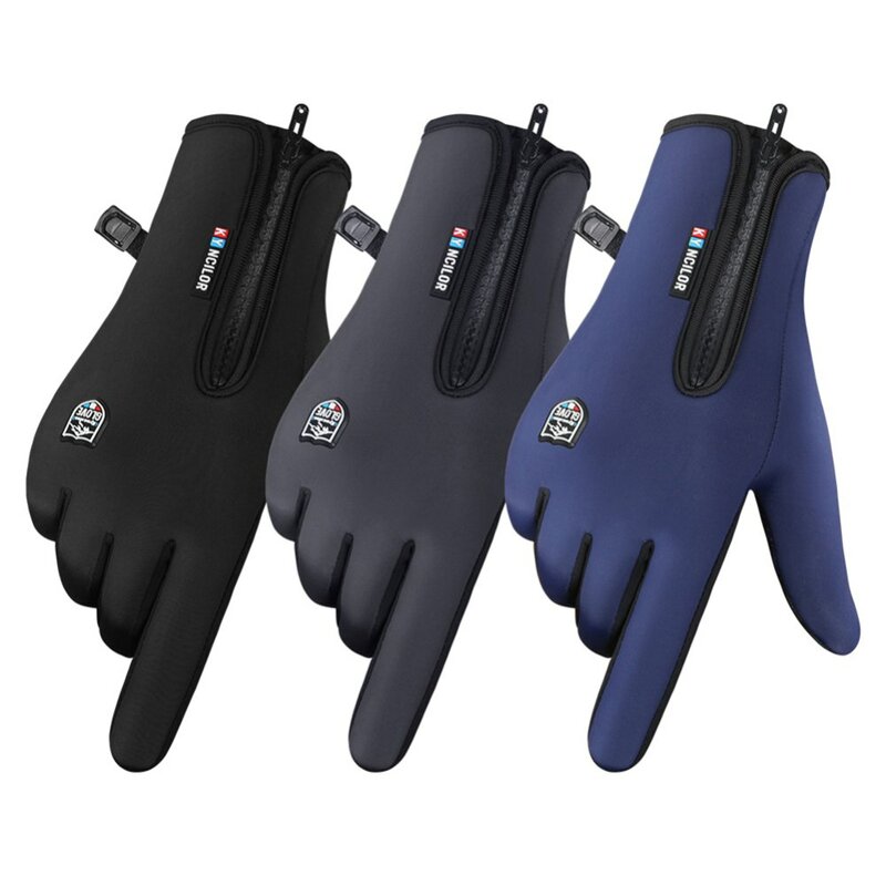 Мужские Оригинальные Модные теплые перчатки с пальцами для сенсорного экрана лыжные мотоциклетные велосипедные перчатки
