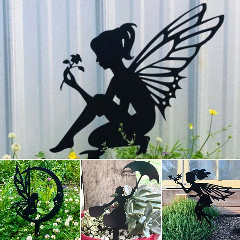 요정 정원 금속 철 공예 정원 장식 실내 및 실외 장식품, 재미있는 뜨거운 정원 동상 및 조각