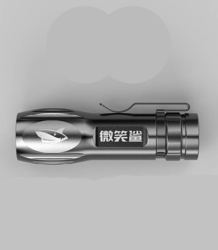 Mini lampe de poche Rechargeable à LED, torche d'extérieur, matériau léger ABS, adapté au Camping, à l'équitation et à la randonnée