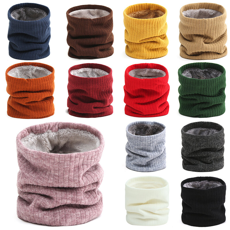 Bufanda de redecilla de cuello para mujer, bufandas de anillo de moda Unisex, Bufanda de Cachemira sólida de piel cálida geométrica, envolturas de invierno, 2022