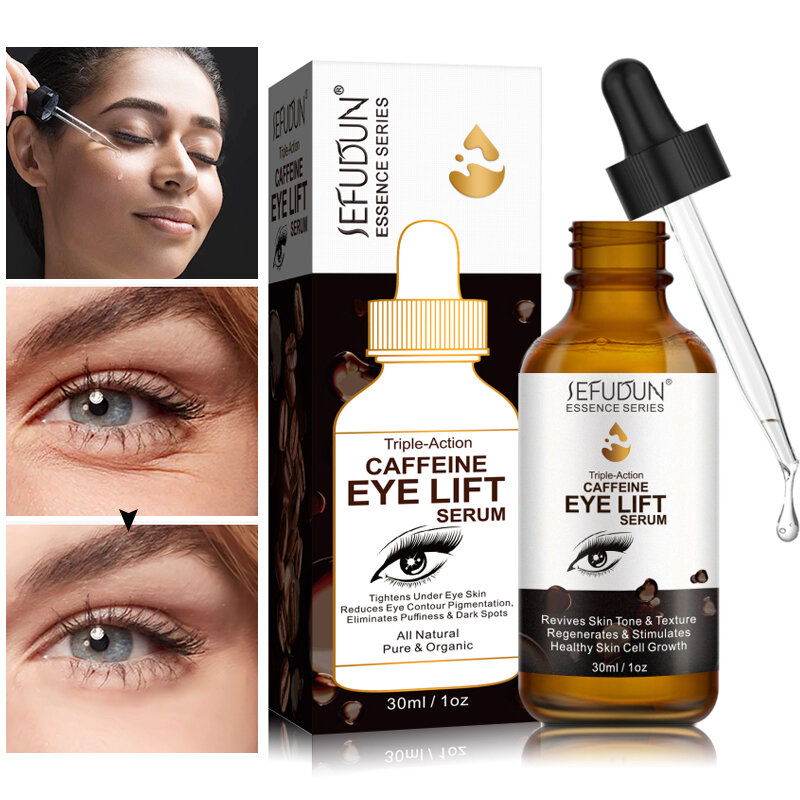 Augen serum feuchtigkeit spendend Anti-Aging entfernen Augenringe Augen taschen beseitigen Ödeme glättet feine Linien aufhellen Hautfarbe 30ml