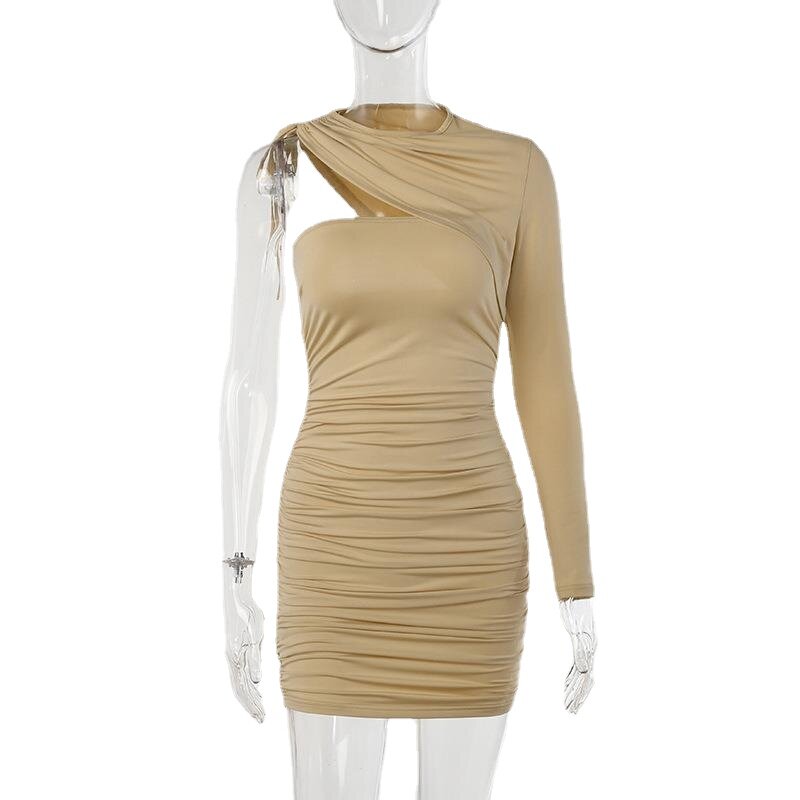 Женская юбка на одно плечо, короткая юбка с поясом на завязках, вечернее платье-свитер, лето 2022